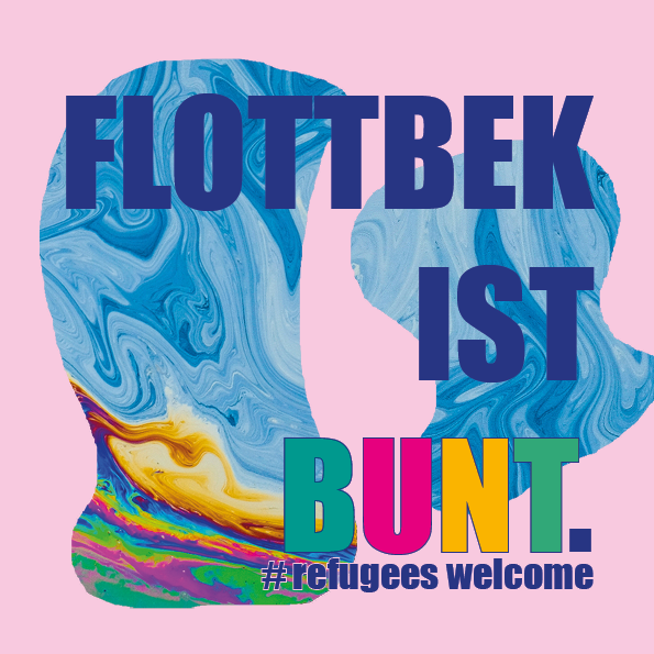 Flottbek ist bunt. #refugeeswelcome